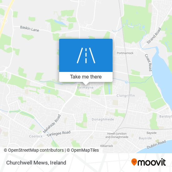Churchwell Mews map