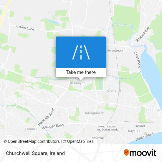 Churchwell Square map