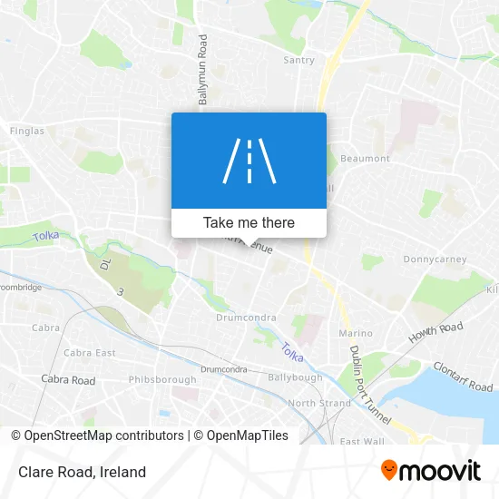 Clare Road map