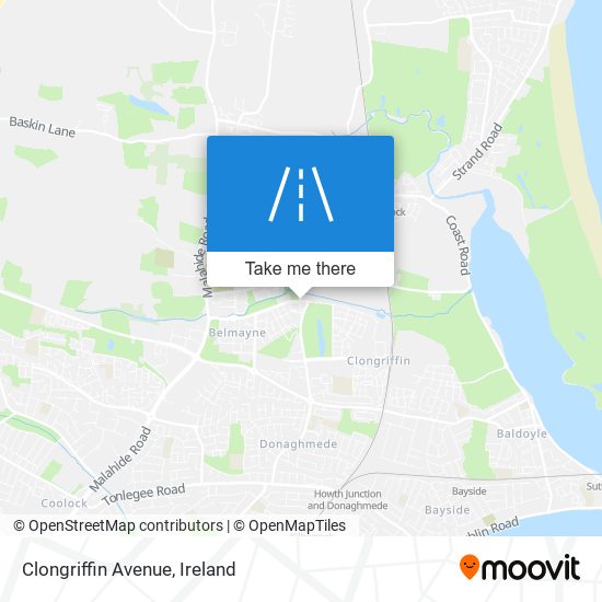 Clongriffin Avenue map