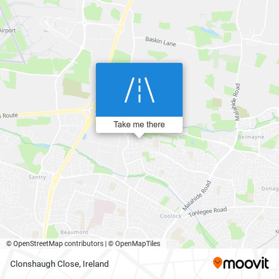 Clonshaugh Close map