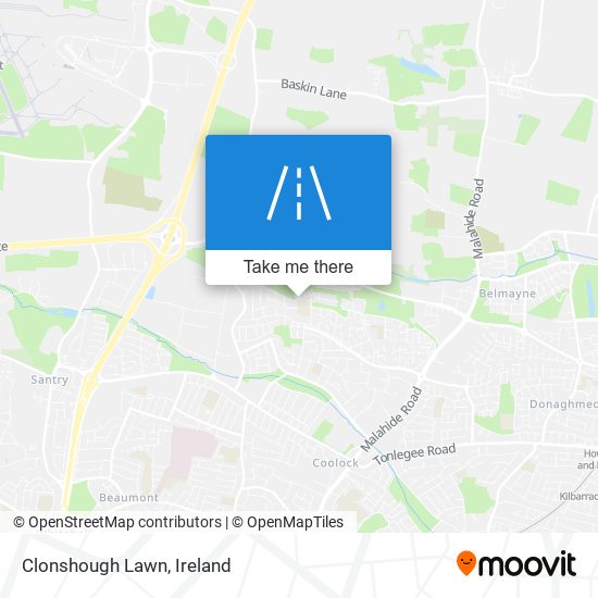 Clonshough Lawn map