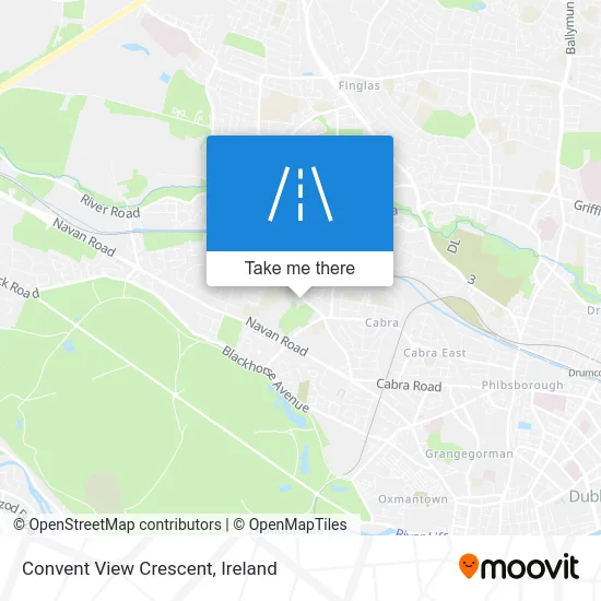 Convent View Crescent map
