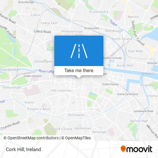Cork Hill map