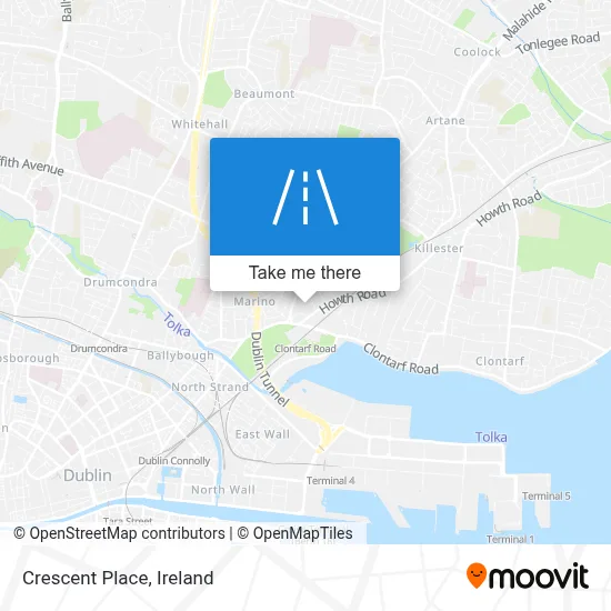Crescent Place map