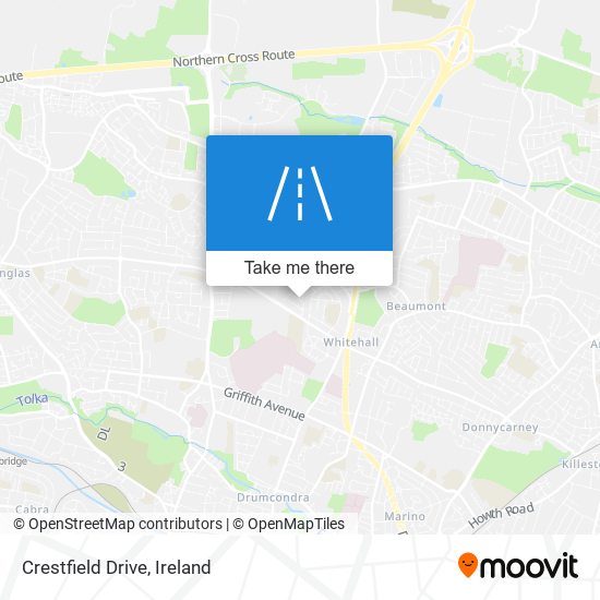 Crestfield Drive map