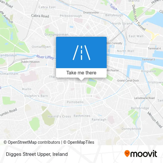 Digges Street Upper map
