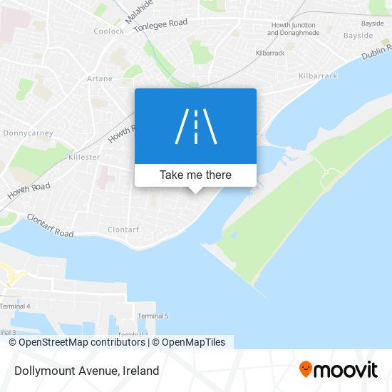Dollymount Avenue map