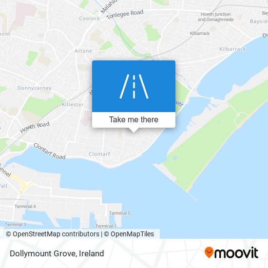 Dollymount Grove map