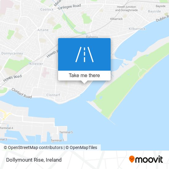 Dollymount Rise map