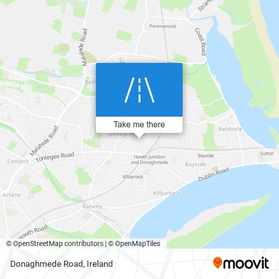 Donaghmede Road map