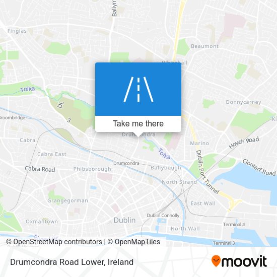 Drumcondra Road Lower map