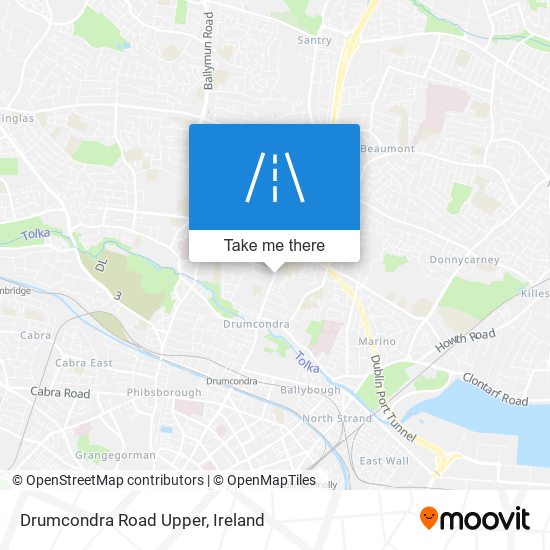 Drumcondra Road Upper map