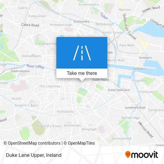 Duke Lane Upper map