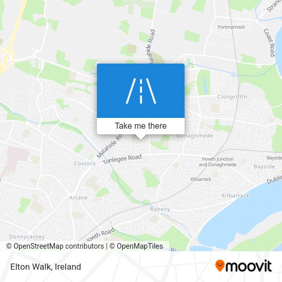 Elton Walk map