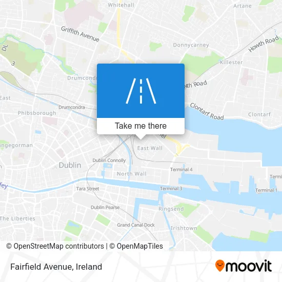 Fairfield Avenue map