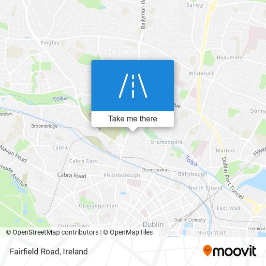 Fairfield Road map