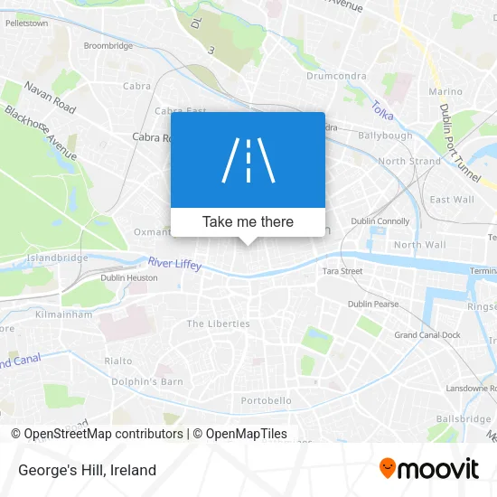 George's Hill map