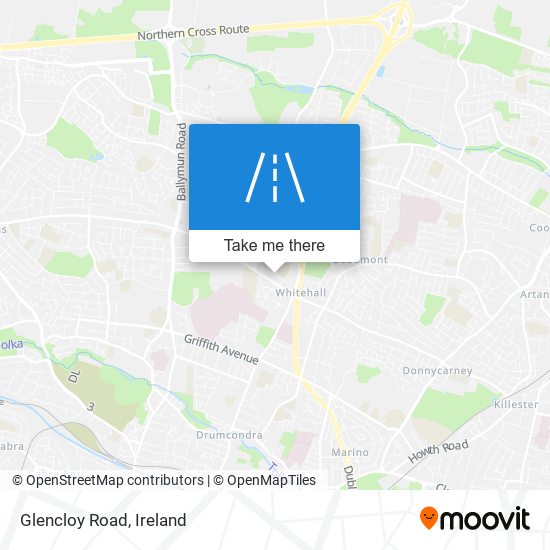 Glencloy Road map