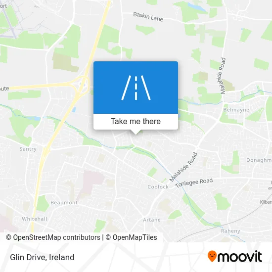Glin Drive map