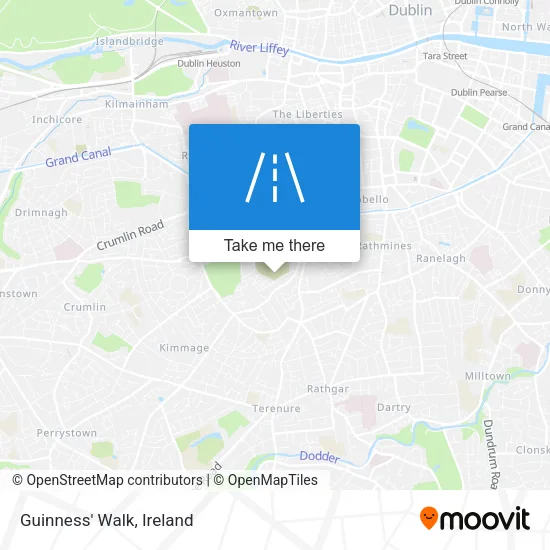 Guinness' Walk map