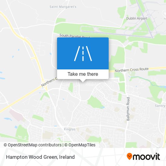 Hampton Wood Green map