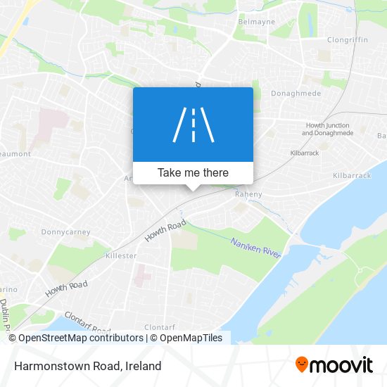 Harmonstown Road map