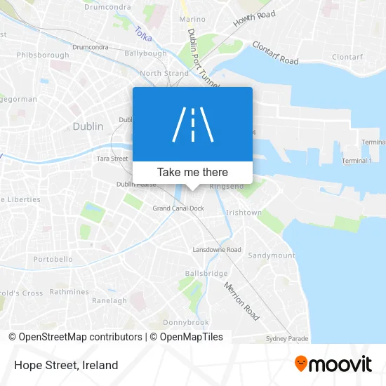 Hope Street map