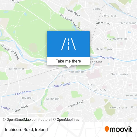 Inchicore Road map