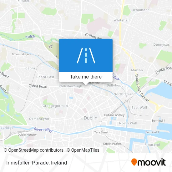 Innisfallen Parade map