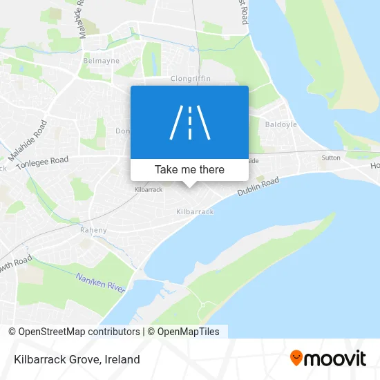 Kilbarrack Grove map