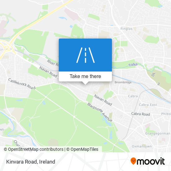 Kinvara Road map