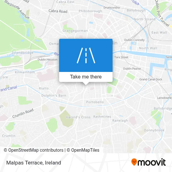 Malpas Terrace map