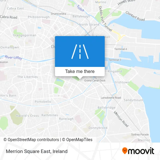 Merrion Square East map