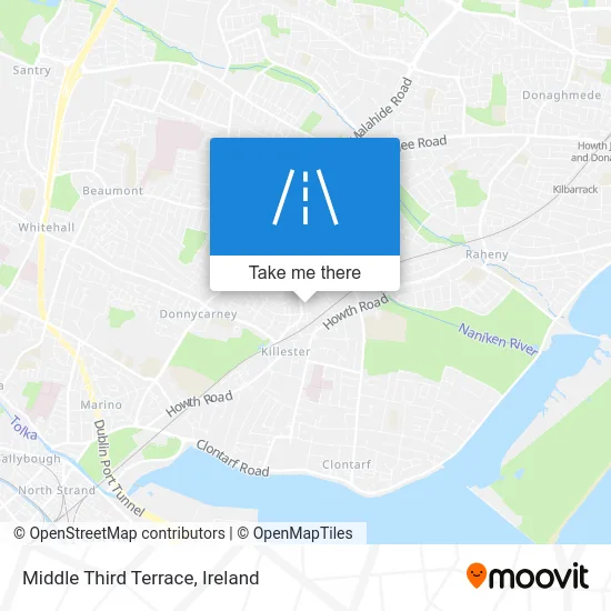 Middle Third Terrace map