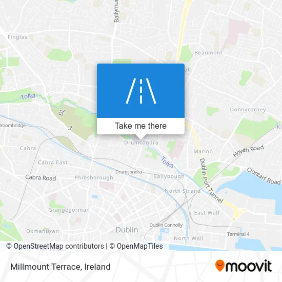 Millmount Terrace map
