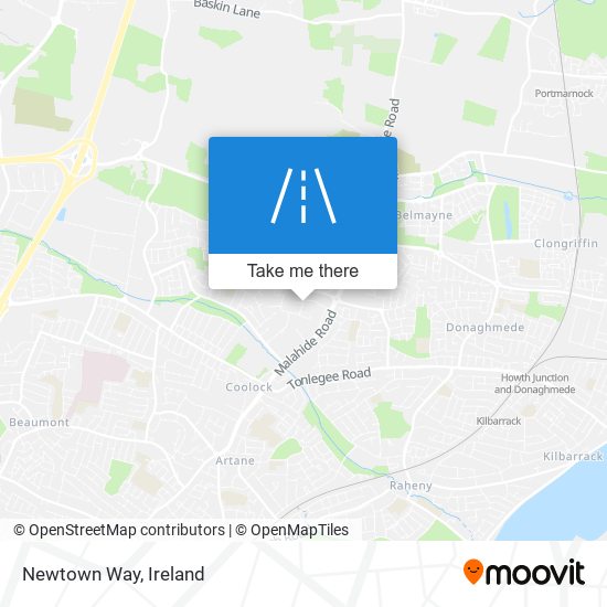 Newtown Way map