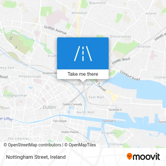 Nottingham Street map