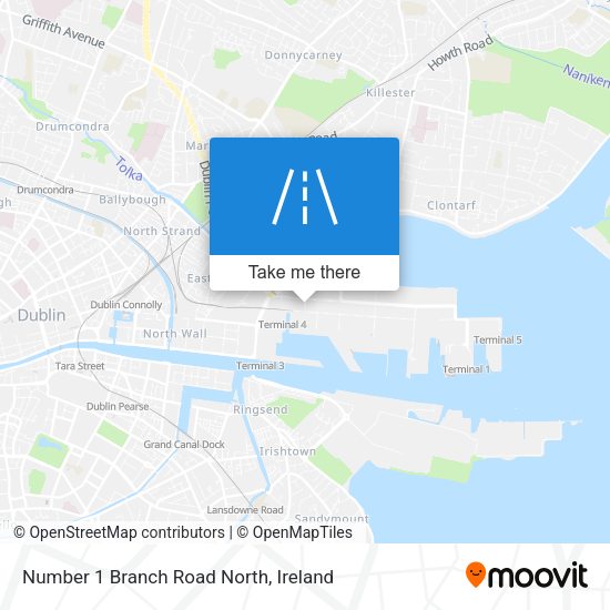 Number 1 Branch Road North map