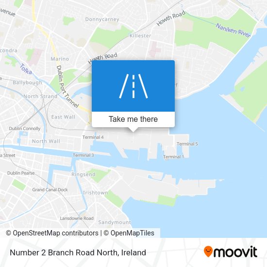 Number 2 Branch Road North map