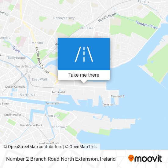 Number 2 Branch Road North Extension map