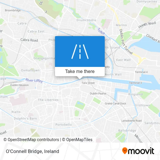 O'Connell Bridge map