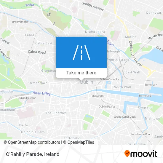 O'Rahilly Parade map