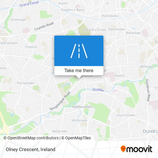 Olney Crescent map