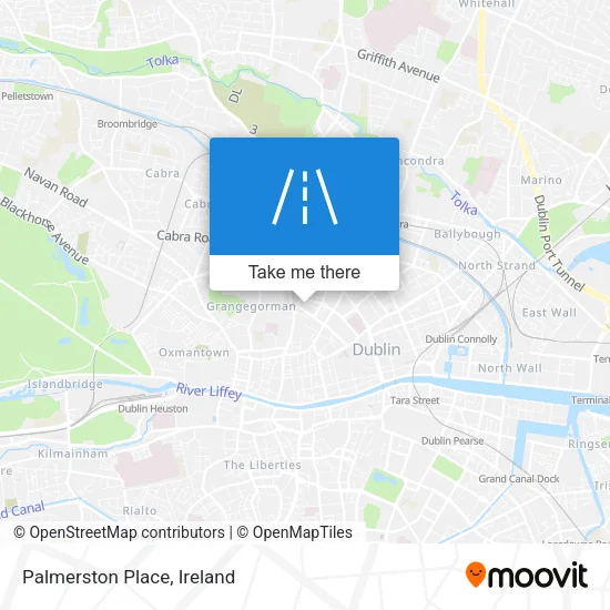 Palmerston Place map