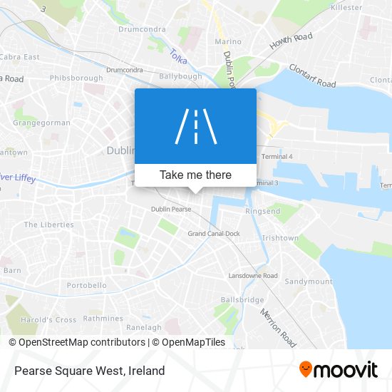 Pearse Square West map