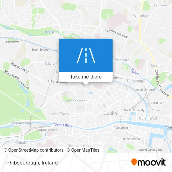 Phibsborough map