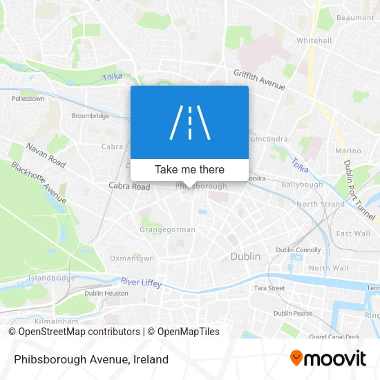 Phibsborough Avenue map