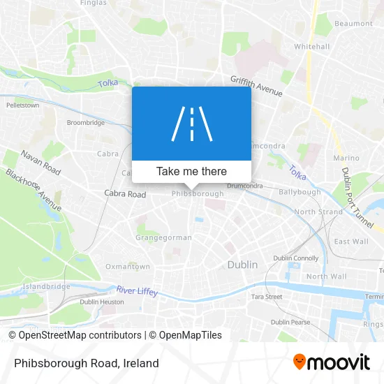 Phibsborough Road map
