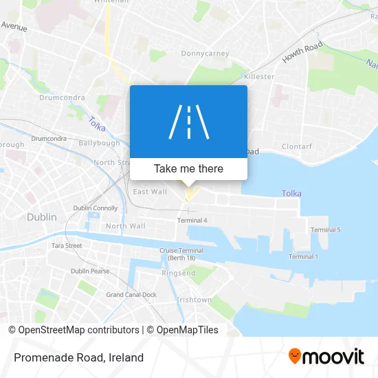 Promenade Road map